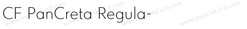 CF PanCreta Regula字体转换